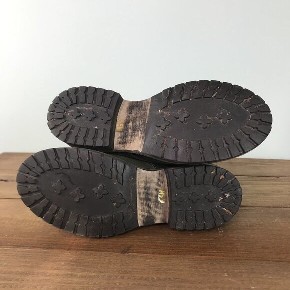 Steve Madden Fame Olive Green Suede Moto Combat Boots | Size 6.5 - Picture 7 of 7